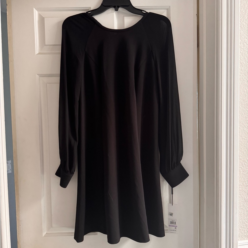 Macy's Classic Black Long Sleeve Dress